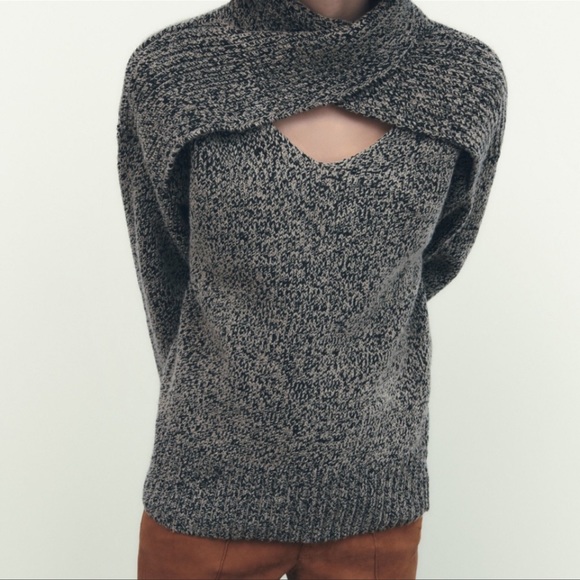Zara cut out knit sweater size M - Picture 7 of 7